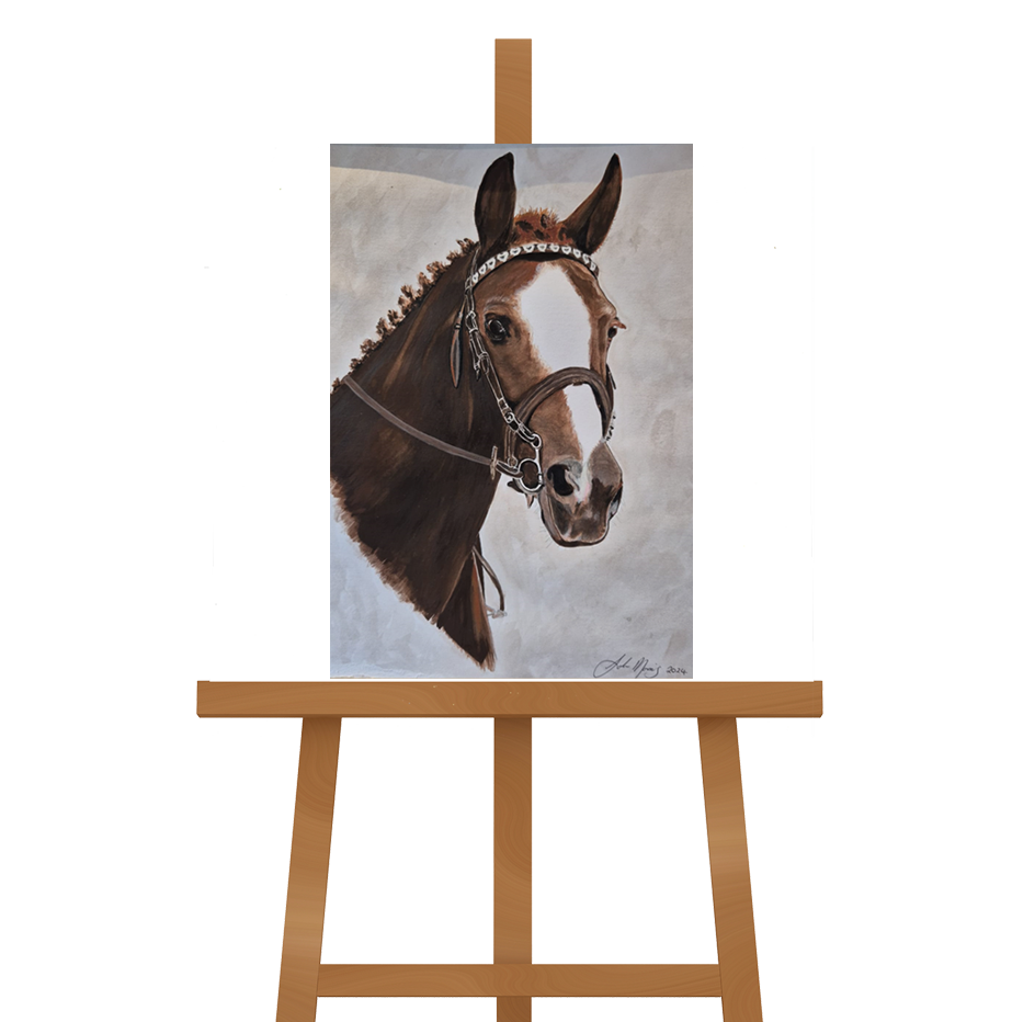 wooden-easel-white-horse